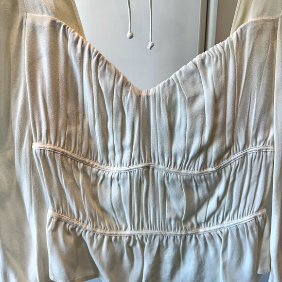 Reformation Long Sleeve Corset Style Top - Size Small - Picture 3 of 6